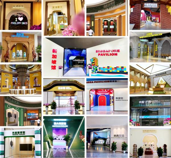 中國—東盟特色商品匯聚中心展館一覽。 中新物流園供圖