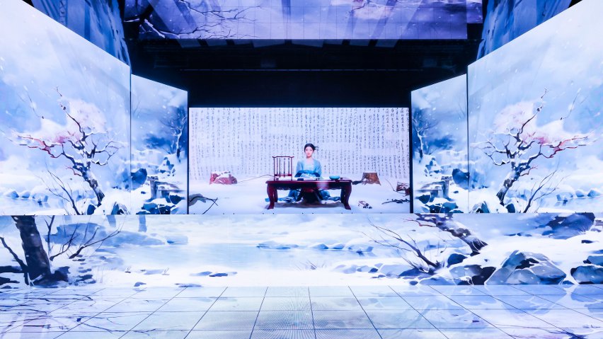 網(wǎng)易云音樂與小冰公司推出虛擬歌手陳水若演唱《風(fēng)雪千千》。主辦方供圖