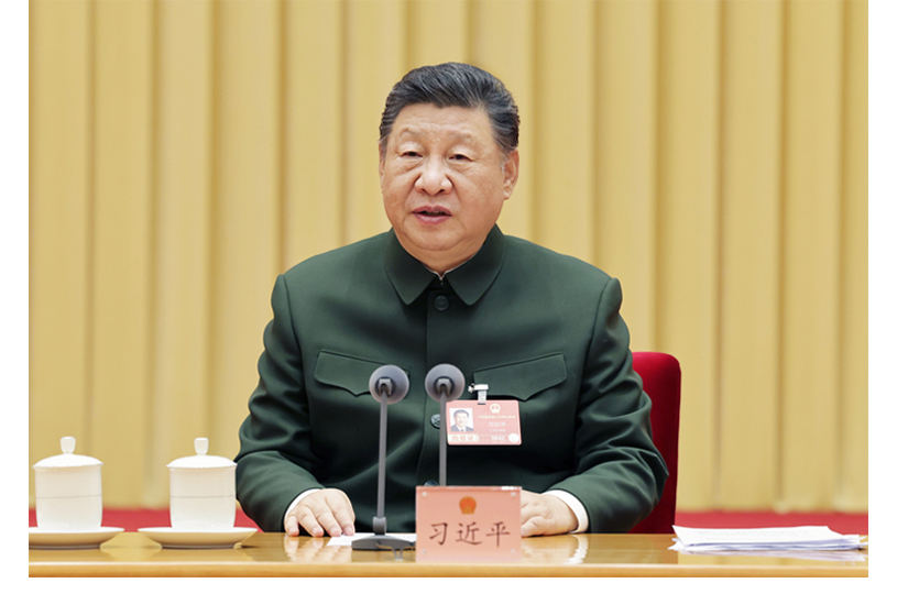 習近平出席解放軍和武警部隊代表團全體會議