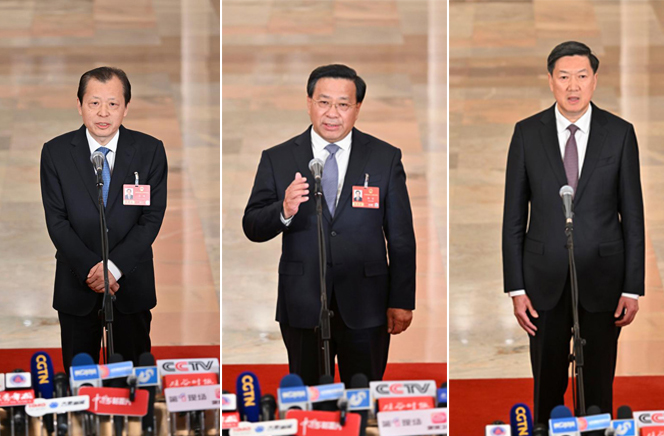 十四屆全國人大四次會議第二場“部長通道”集中採訪活動舉行